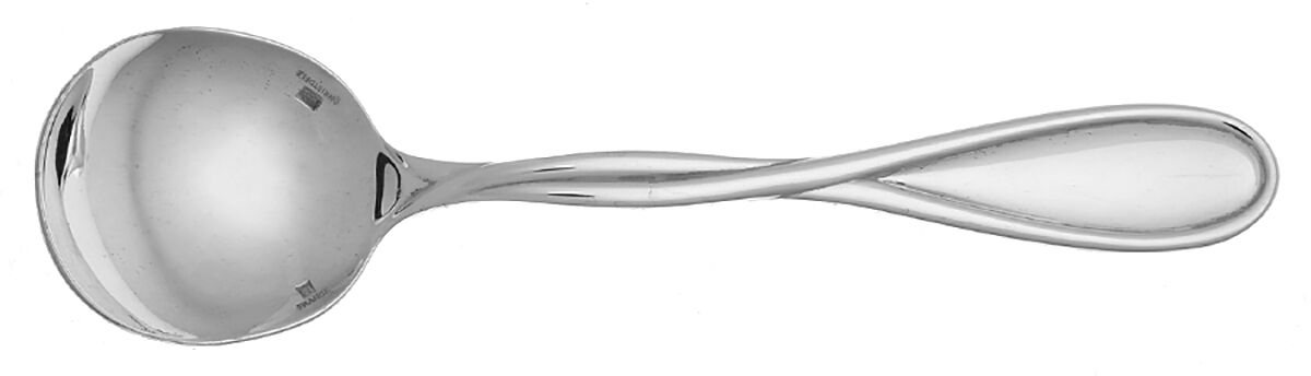 Galea (Silverplate, 2000) Round Bowl Soup Spoon (Cream Soup) HC by Christofle France-1