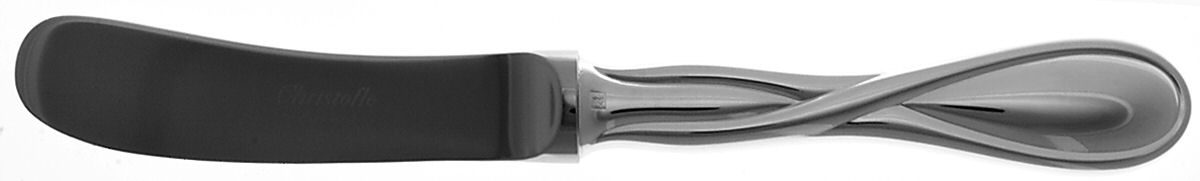Galea (Silverplate, 2000) Butter Spreader Hollow Hdl-Paddle/Stainless Blade by Christofle France-1