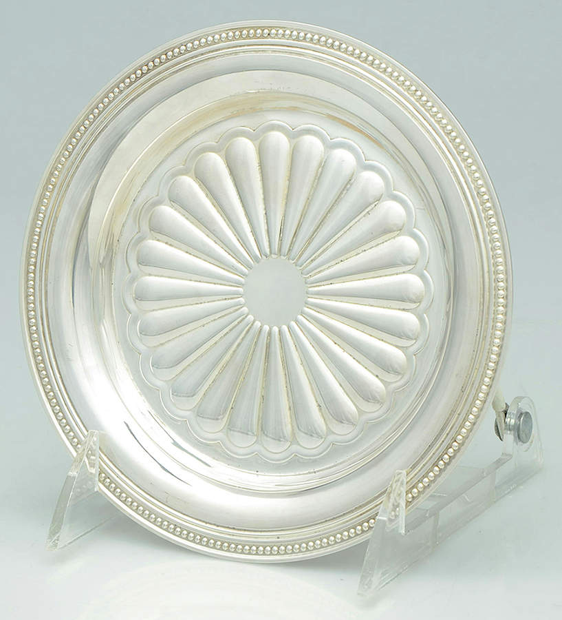 Malmaison-Beauharnais (Silverplate, Hollowware) Wine Bottle Coaster by Christofle France-1