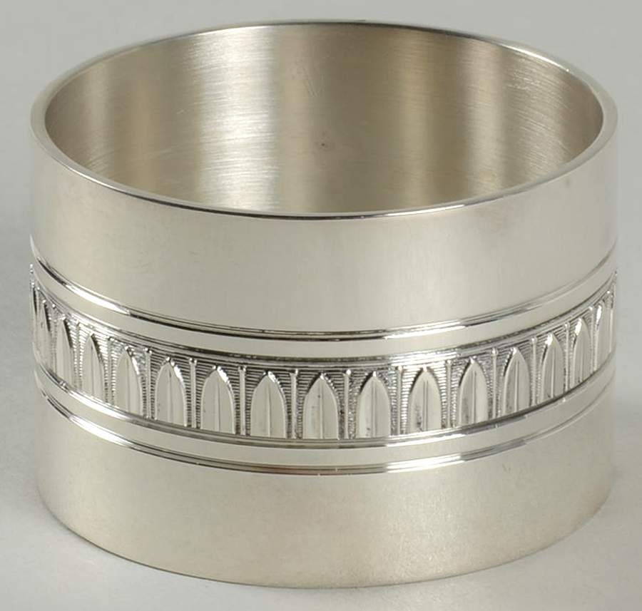 Malmaison-Beauharnais (Silverplate, Hollowware) Silverplate Napkin Ring by Christofle France-1