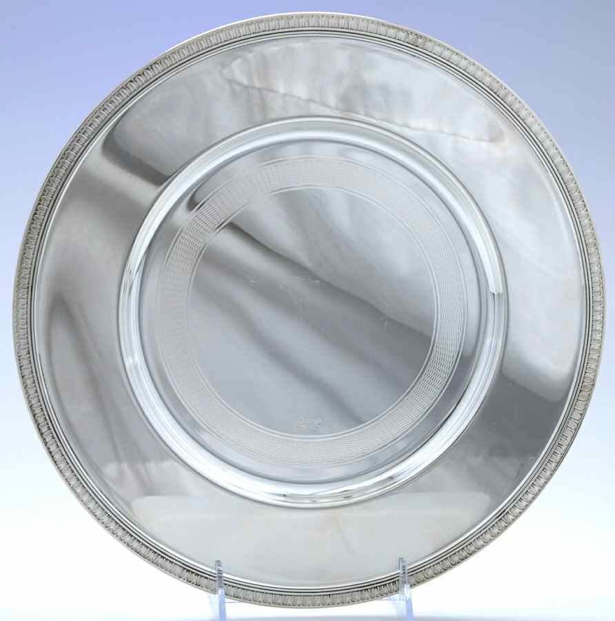 Malmaison-Beauharnais (Silverplate, Hollowware) Dinner/Service Plate by Christofle France-1