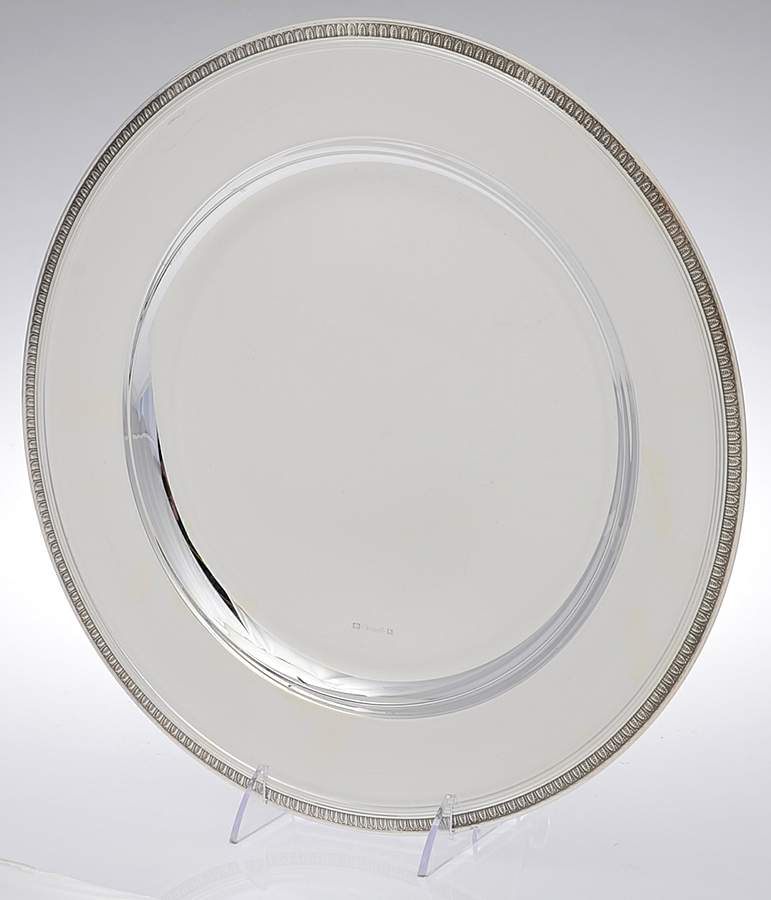Malmaison-Beauharnais (Silverplate, Hollowware) Chop Plate by Christofle France-1