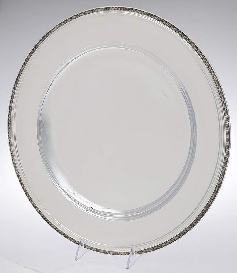 Malmaison-Beauharnais (Silverplate, Hollowware) 15" Chop Plate by Christofle France-1