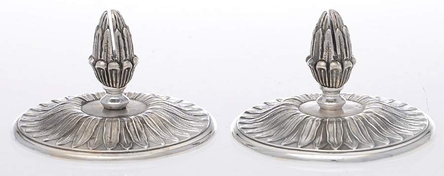 Malmaison-Beauharnais (Silverplate, Hollowware) Menu Holder - Set of 2 by Christofle France-1