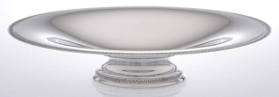 Malmaison-Beauharnais (Silverplate, Hollowware) Pedestal Fruit Bowl by Christofle France-1