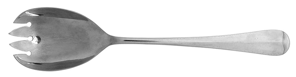 Queen Anne (Stainless, Satin) Solid Salad Serving Fork by Cooper Bros & Sons-1