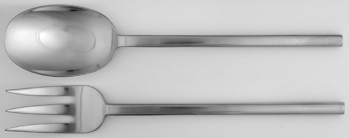 Ellipse (Stainless) Solid Serving Set by Calvin Klein-1
