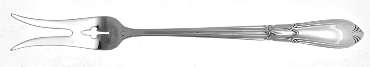 Troubadour (Sterling, 1950-1932, No Monograms) Short Handle Pickle/Olive Fork by Concord-1