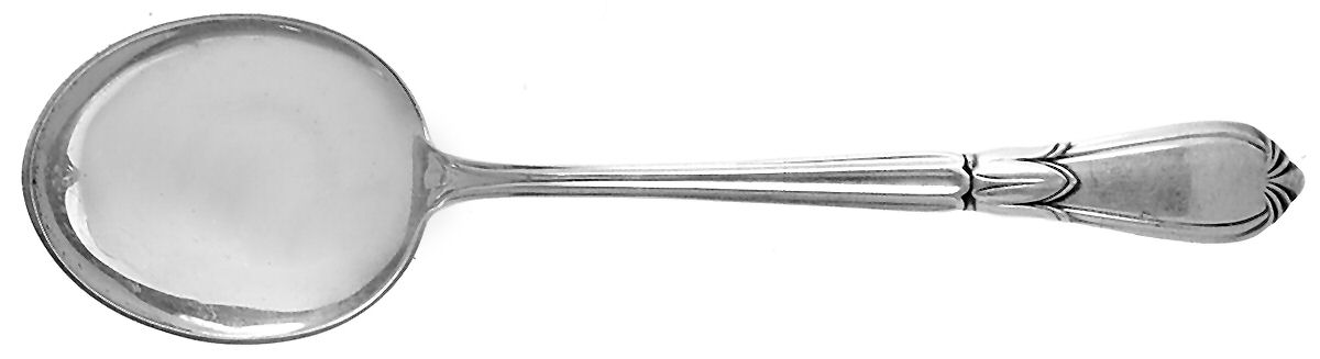 Troubadour (Sterling, 1950-1932, No Monograms) Round Bowl Soup Spoon (Cream Soup) by Concord-1