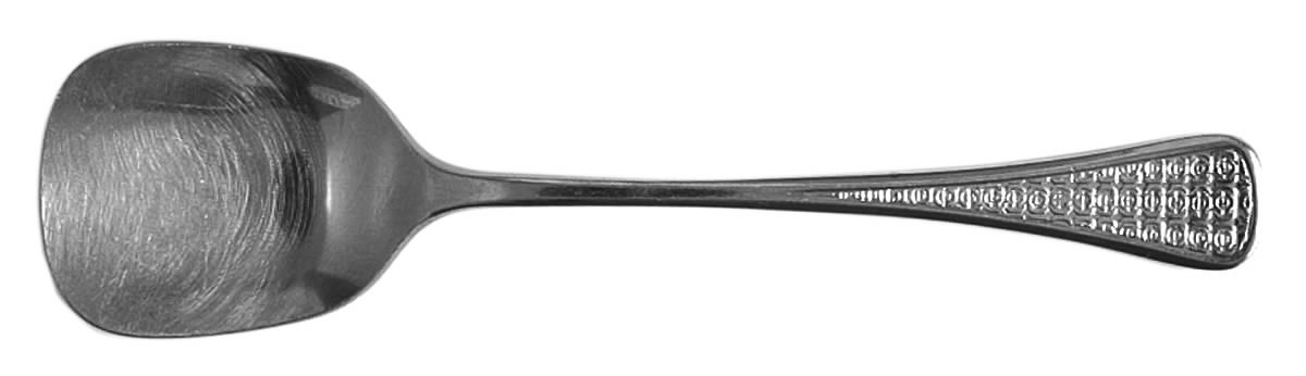 Model 100 (Stainless, Gold Accent) Sugar Spoon by Continental Silver-1