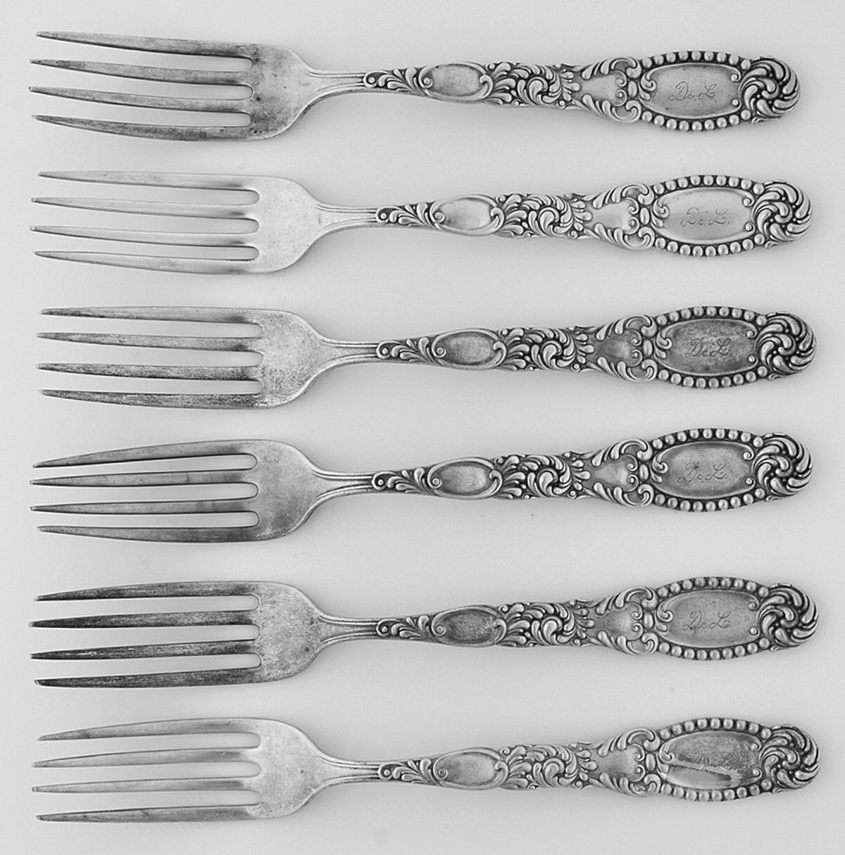 Priscilla (Sterling) Fork - Set of 6 by Campbell Metcalf-1