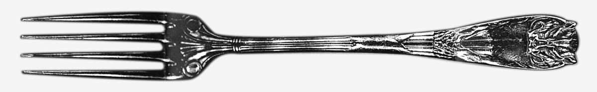 Peau de Lion (Silverplate) Fork by Christofle France-1