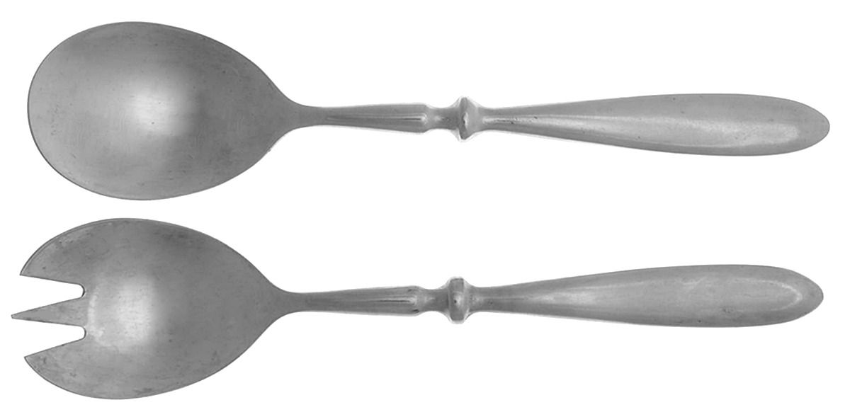 Townhouse (Stainless, Satin) (2 Pc) Solid Salad Set by Cambridge Silver-1
