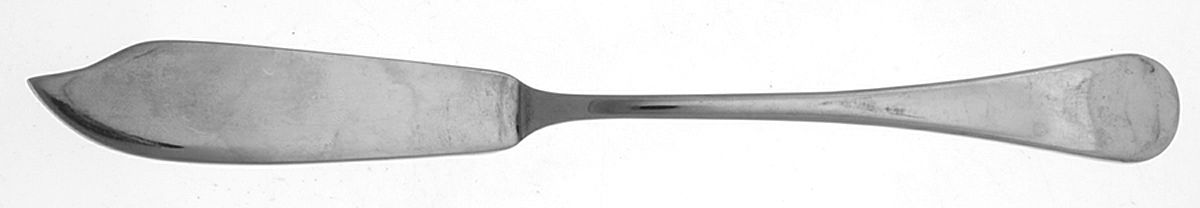 Borromeo (Stainless) Individual Solid Fish Knife by Calderoni Flatware-1