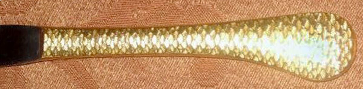 CSM49 (GOLD ELECTROPLATE) Modern Solid Knife by Cosmos Products Company-1