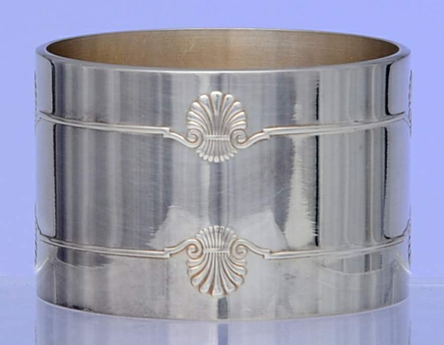 Vendome (Silverplate, Hollowware) Silverplate Napkin Ring by Christofle France-1