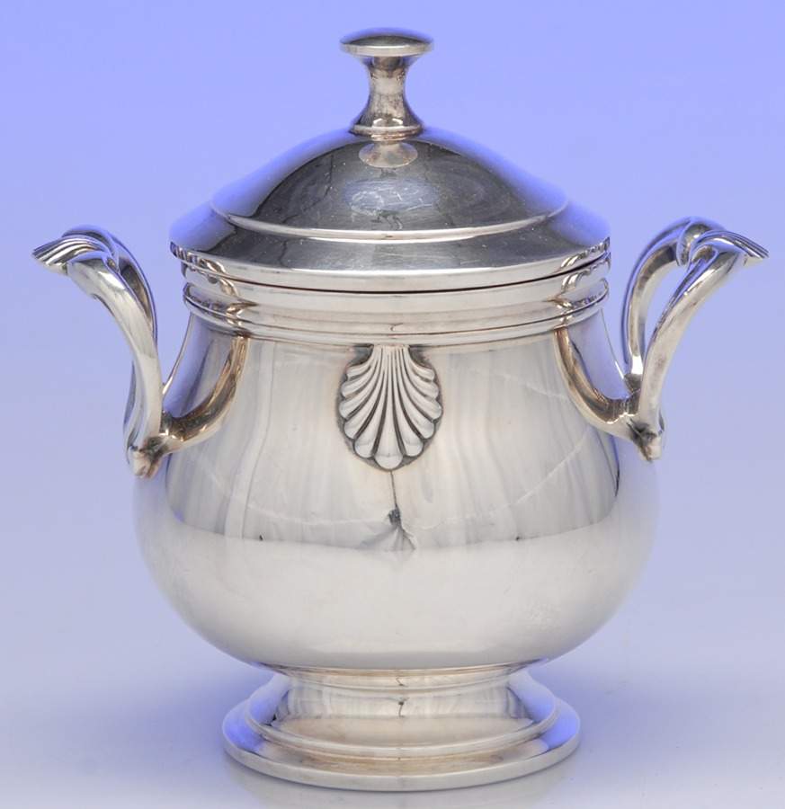 Vendome (Silverplate, Hollowware) Sugar Bowl & Lid by Christofle France-1