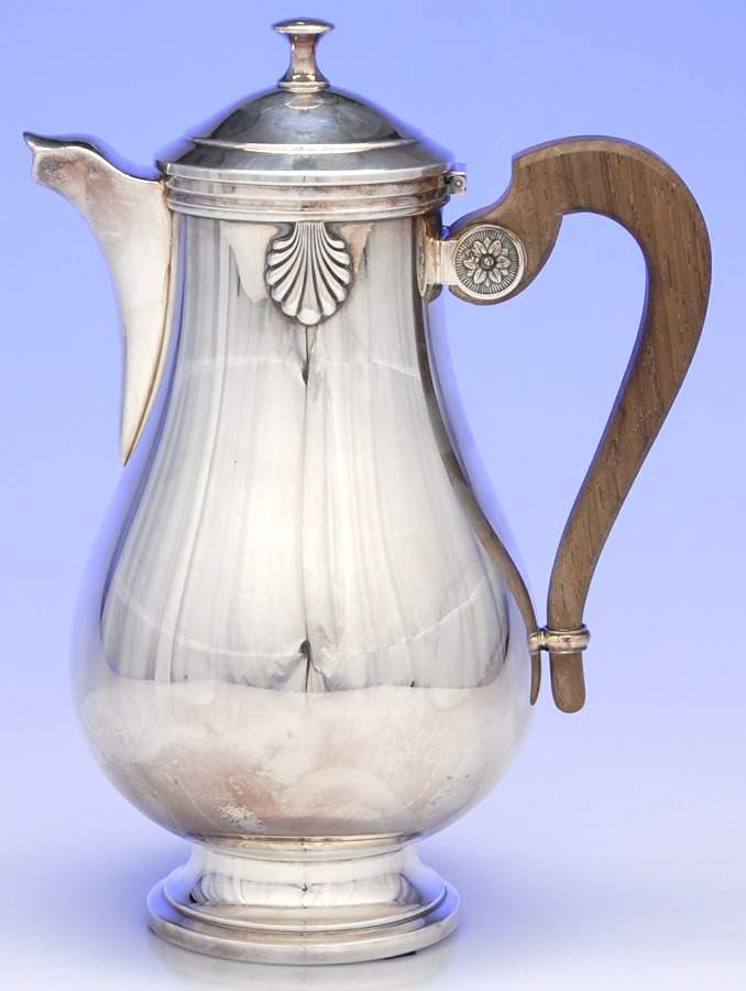 Vendome (Silverplate, Hollowware) Brown Handle Coffee Pot by Christofle France-1
