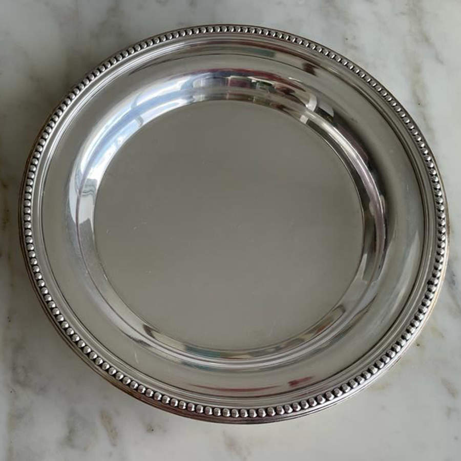Perles (Silverplate, Hollowware) Silverplate Wine Coaster by Christofle France-1