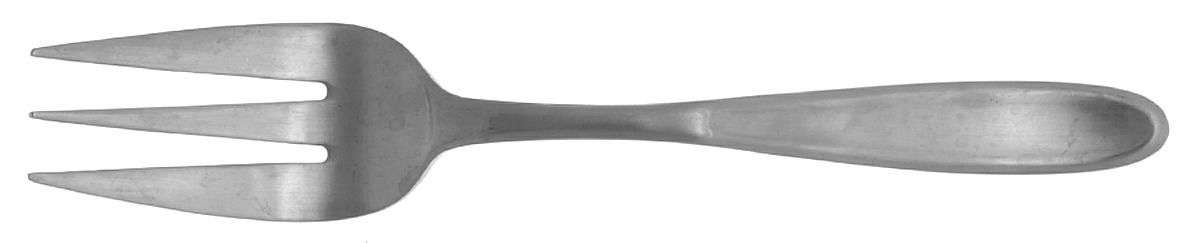 Rhine (Stainless) Medium Solid Cold Meat Serving Fork by Cuisinart Flatware-1