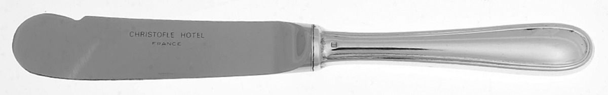 Albi (Silverplate, Hotel Ware) Hollow Handle Master Butter Knife by Christofle France-1