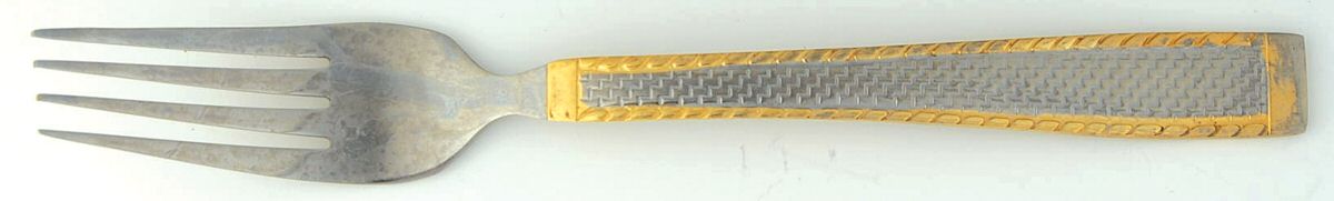 Gold South Hampton (Stainless, Gold Accent) Fork by Cambridge Silver-1