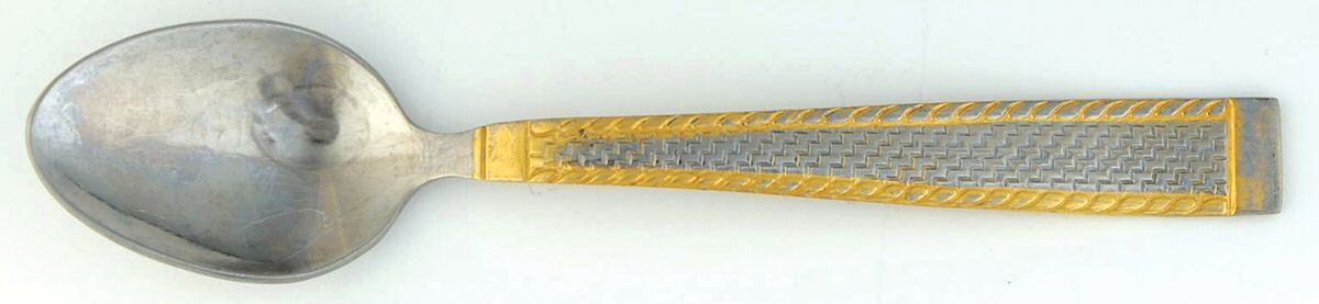 Gold South Hampton (Stainless, Gold Accent) Teaspoon by Cambridge Silver-1