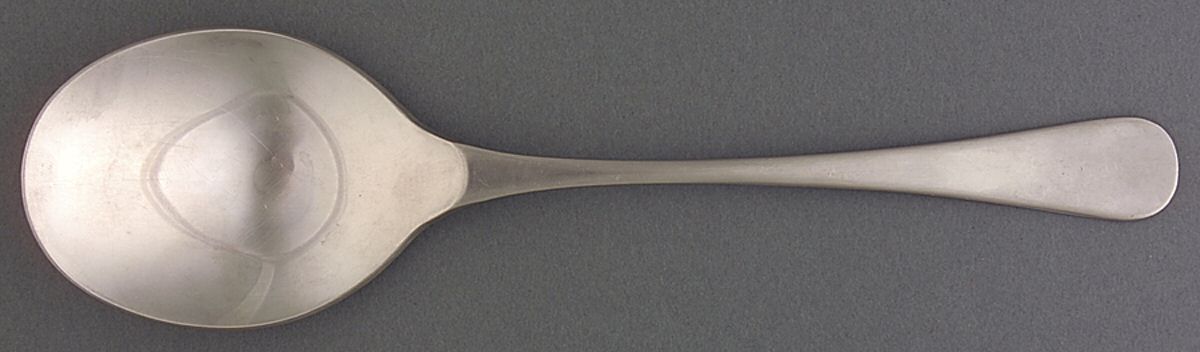 CDW2 (STAINLESS) Solid Salad Serving Spoon by Calderoni Flatware-1