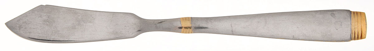 Metro-Gold Accent (Stainless, Gold Accent) Flat Handle Master Butter Knife by Cambridge Silver-1