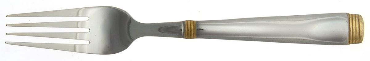 Metro-Gold Accent (Stainless, Gold Accent) Fork by Cambridge Silver-1