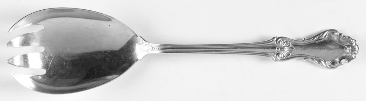 Georgian Shell (Sterling, 1948, No Monograms) Solid Serving Fork by Concord-1