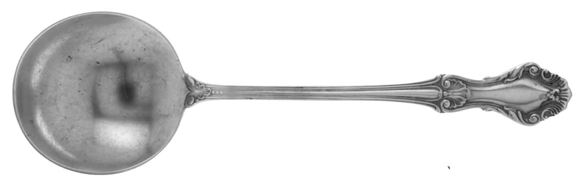 Georgian Shell (Sterling, 1948, No Monograms) Round Bowl Soup Spoon (Cream Soup) by Concord-1