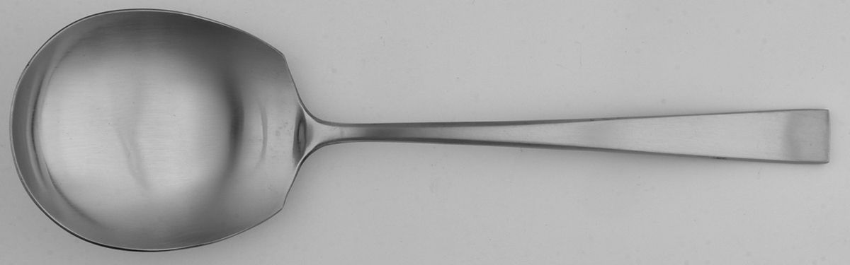 CUD4 (STAINLESS) Solid Smooth Casserole Spoon by Custom Design-1