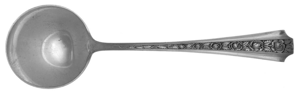 Talisman Rose (Sterling) Round Bowl Soup Spoon (Bouillon) by Concord-1