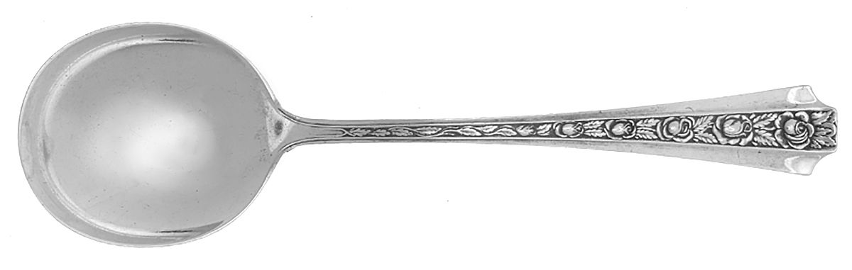 Talisman Rose (Sterling) Round Bowl Soup Spoon (Gumbo) by Concord-1