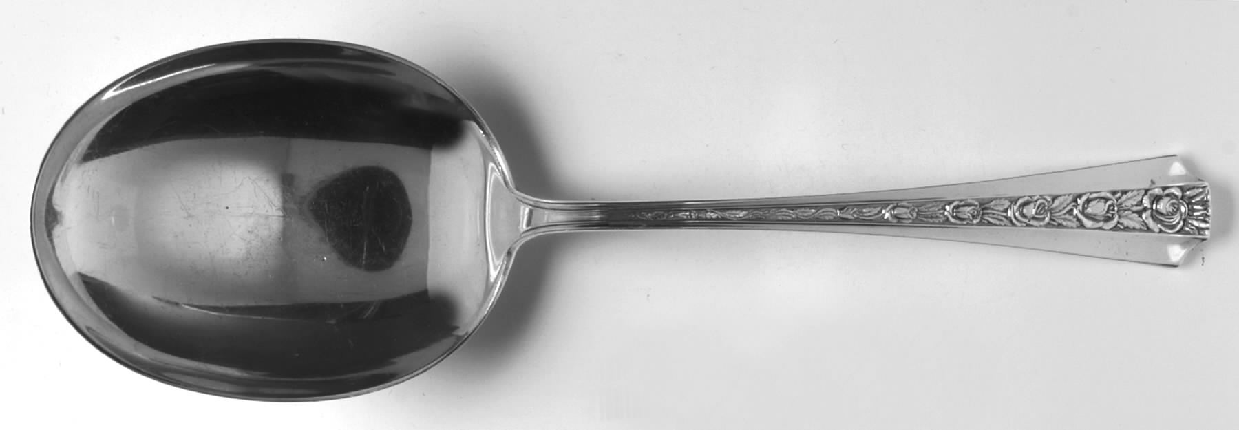Talisman Rose (Sterling) Solid Salad Serving Spoon by Concord-1