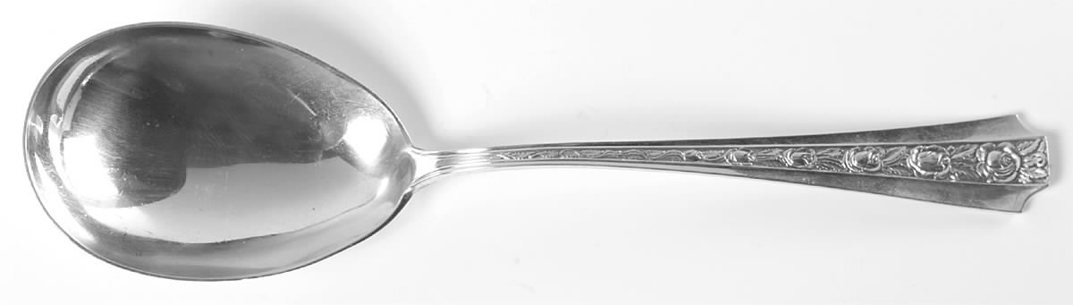 Talisman Rose (Sterling) Large Solid Berry/Casserole Spoon by Concord-1