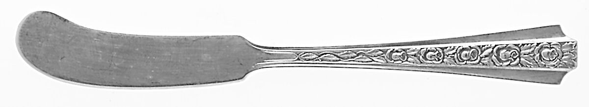 Talisman Rose (Sterling) Flat Handle Butter Spreader by Concord-1