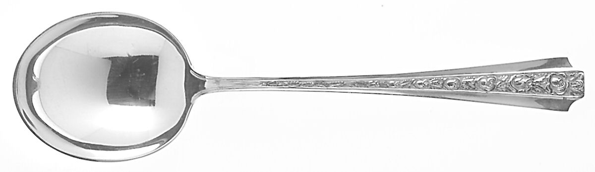 Talisman Rose (Sterling) Round Bowl Soup Spoon (Cream Soup) by Concord-1