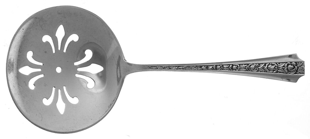 Talisman Rose (Sterling) Solid Bon Bon Spoon with Pierced Bowl by Concord-1