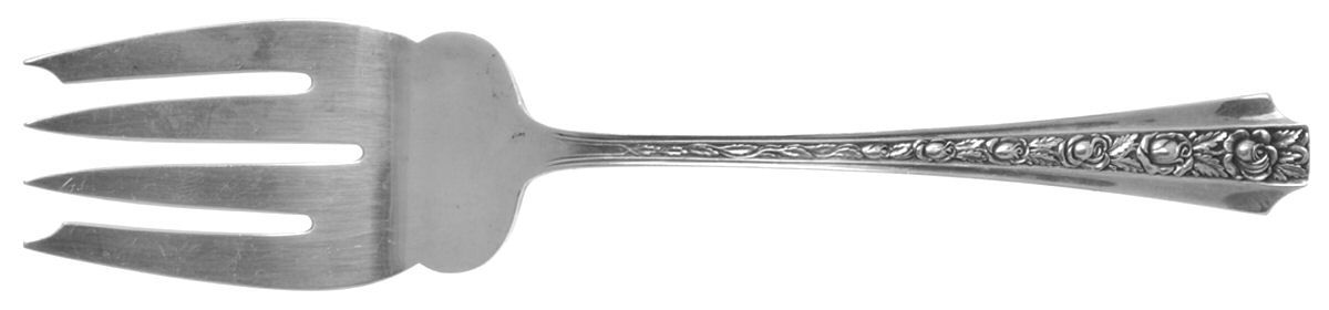 Talisman Rose (Sterling) Small Solid Cold Meat Serving Fork by Concord-1