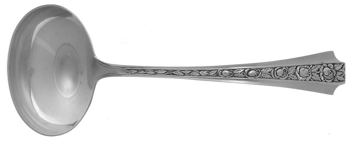 Talisman Rose (Sterling) Solid Gravy Ladle by Concord-1