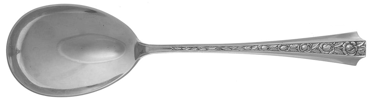 Talisman Rose (Sterling) Small Solid Berry/Casserole Spoon by Concord-1