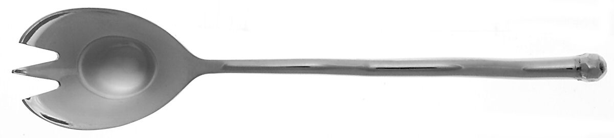 Squiggle (Stainless) Medium Solid Cold Meat Serving Fork by Cambridge Silver-1