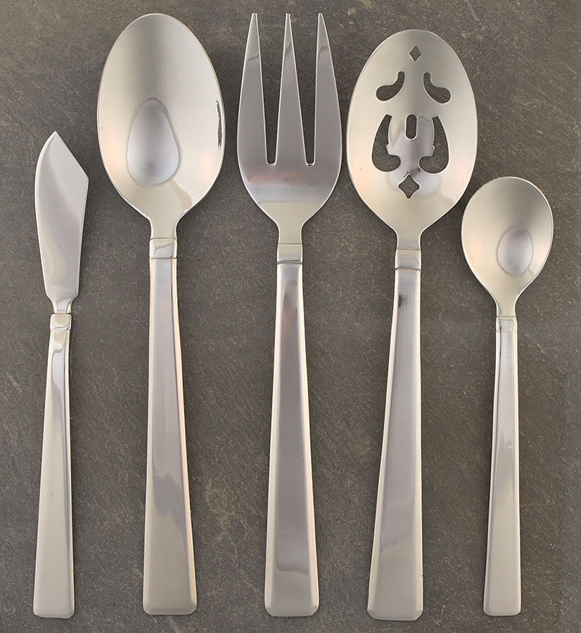 Reston (Stainless) 5 Piece Hostess Set by Cambridge Silver-1