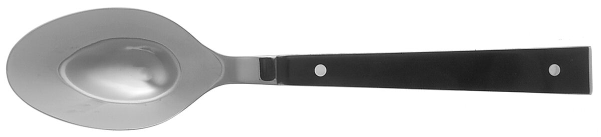 Bark Ebony (Stainless) Solid Serving Spoon by Calvin Klein-1