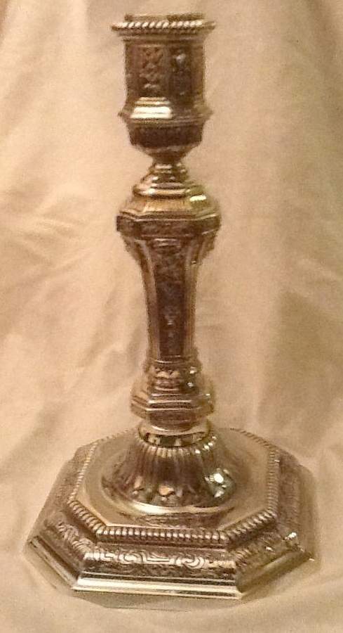 Louis Duperier (Silverplate, Hollowware) 8" Candlestick by Christofle France-1