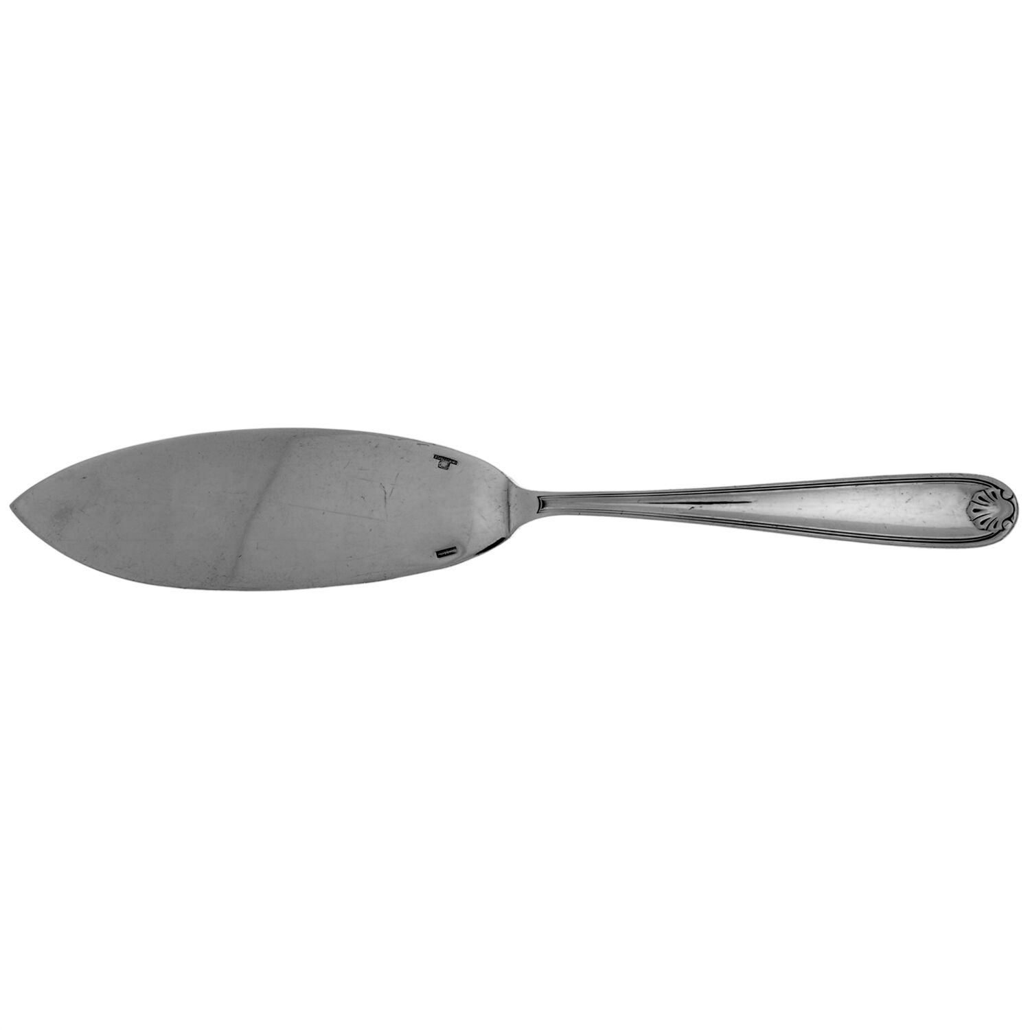 CTF41(SILVERPLATE) Large Solid Fish Serving Knife by Christofle France-1