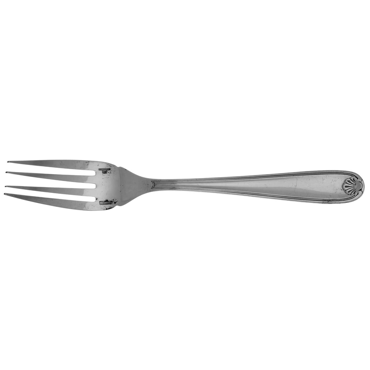 CTF41(SILVERPLATE) Individual Solid Fish Fork by Christofle France-1