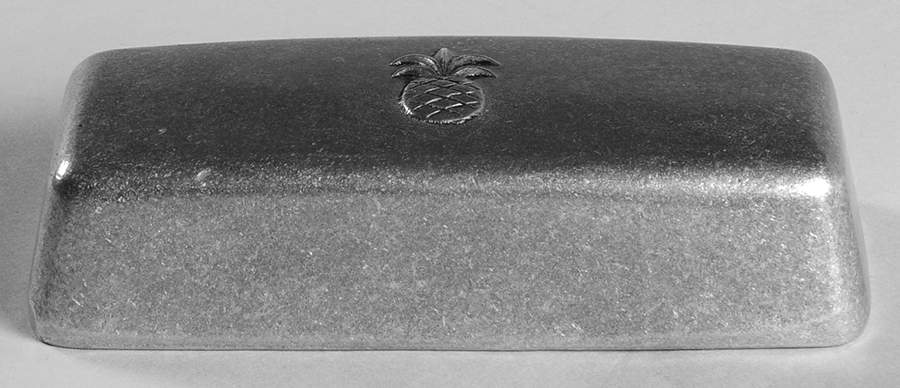 CGT1 (Pewter, Hollowware) Lid for 1/4 Pound Butter by Carson Castings-1